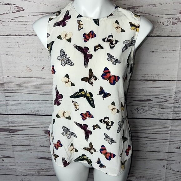 Equipment butterfly silk tank top - Picture 1 of 5